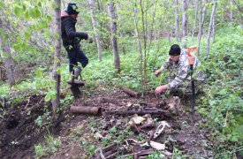 Под Тулой откапывают разбившийся самолёт времён ВОВ (фото)