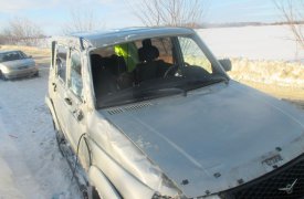 В Тульской области водитель-лихач перевернулся на внедорожнике