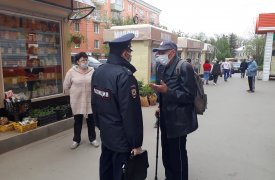 Сотрудники полиции ловили туляков без масок на Косой горе: составлено два протокола