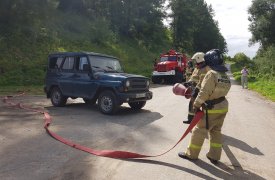 В Тульской области спасатели ликвидировали последствия условного ДТП