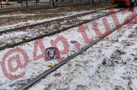 В Туле трамвай сбил женщину: в сети появилось видео с места смертельного ДТП