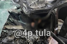 Под Тулой на трассе М-2 столкнулись Nissan и Huyndai: погиб мужчина