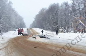 В тройном ДТП на трассе М-2 в Чернском районе погиб 31-летний мужчина