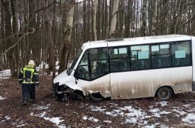 В Туле на улице Героя России Горшкова столкнулись «Шкода» и маршрутка: 3 человека пострадали