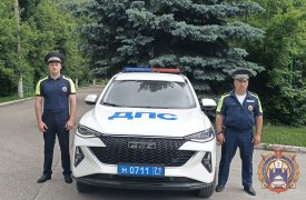 Тульские госавтоинспекторы помогли доставить в больницу пассажира авто