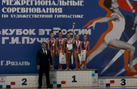 Гимнастки из тульского «Триумфа» взяли золото и серебро на турнире в Рязани