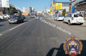 Мужчина попал под колеса  Suzuki на улице Мосина в Туле