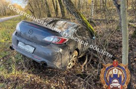 В Щекинском районе два ребенка попали в больницу после ДТП с нетрезвым водителем Mazda