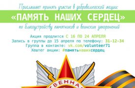 В Туле началась патриотическая акция «Память наших сердец»