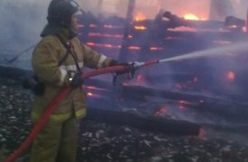 В Одоевском районе дотла сгорел частный дом