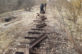 В Тульской области двое «металлистов» хотели украсть почти тонну железнодорожных рельсов