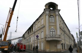 В Туле сгорел военный госпиталь на Советской