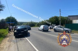 Трехлетний мальчик попал в больницу после аварии в Ленинском районе Тульской области