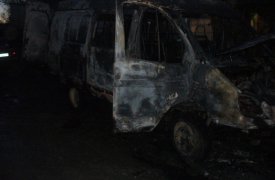 В Ефремове сгорела «Газель»